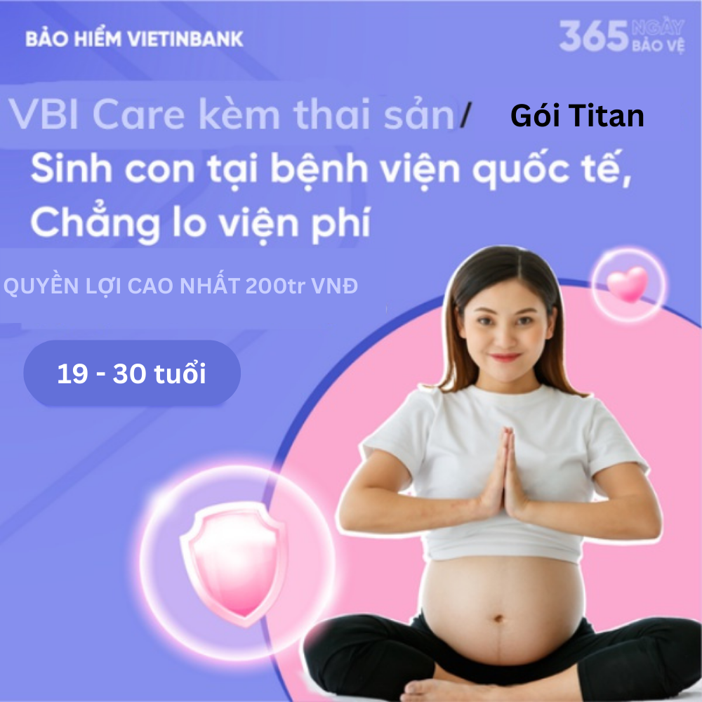 Sức khoẻ thiết yếu Thai sản  Nữ 19-30 tuổi
